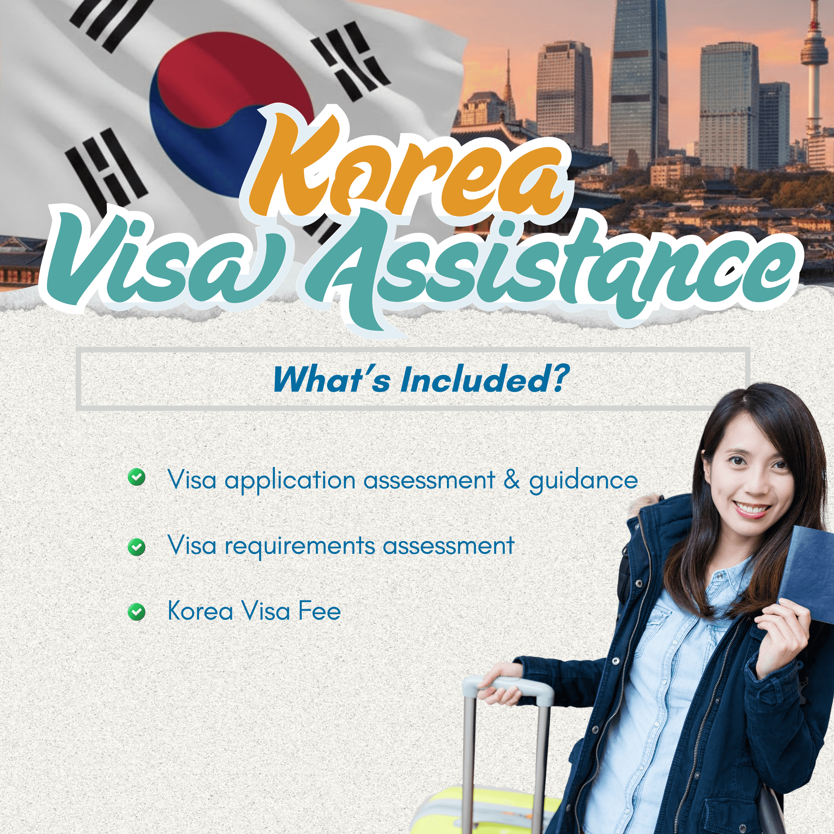 South Korea visa assistance card